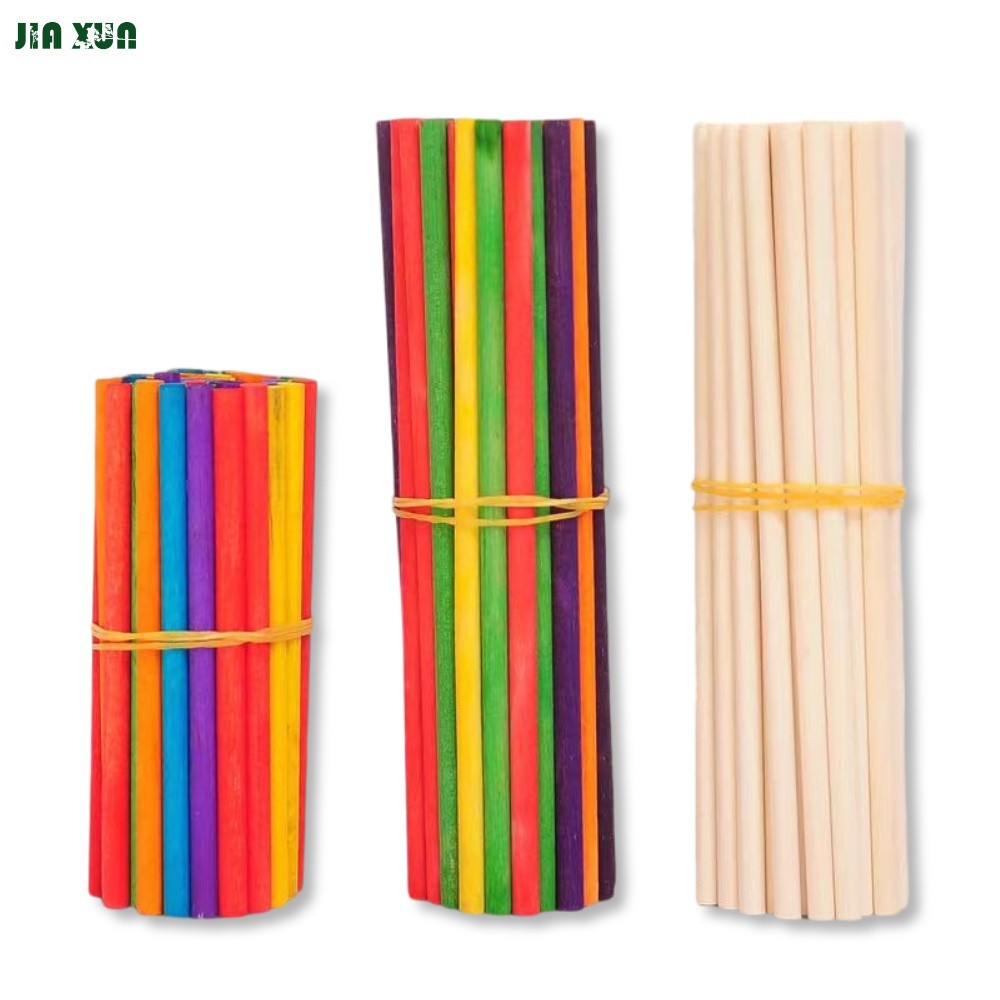 custom round wood stick