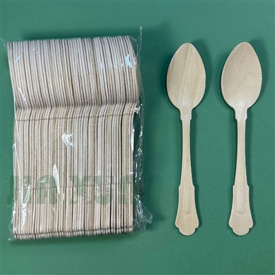 Llwy bren tafladwy glasurol